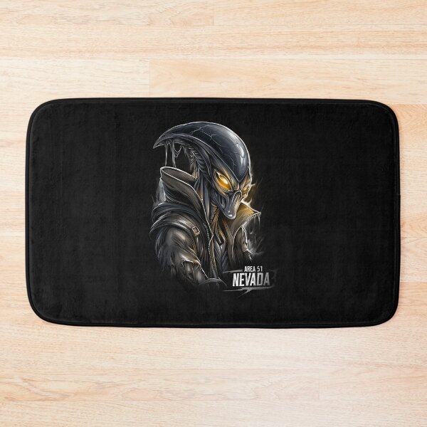 Item preview, Area 51 Alien – Nevada Extraterrestrial Creature | Dark Sci-Fi Biomech Design designed and sold by GrungeGarage.