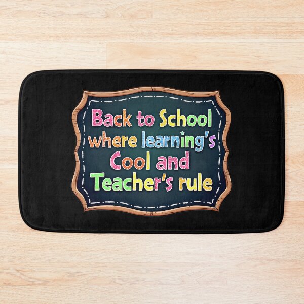 Item preview, Back To School Learnings Cool And Teachers Rule. Back In Class Returning To School Teachers designed and sold by SideKickCreates.