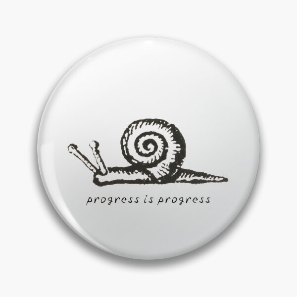 Item preview, Progress Is Progress – Escargot • Caracol • Motivational Snail Design designed and sold by AnyaLab.