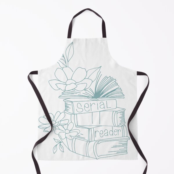 Item preview, Serial Reader – Soft Floral Book Stack Illustration designed and sold by AvviareArt.