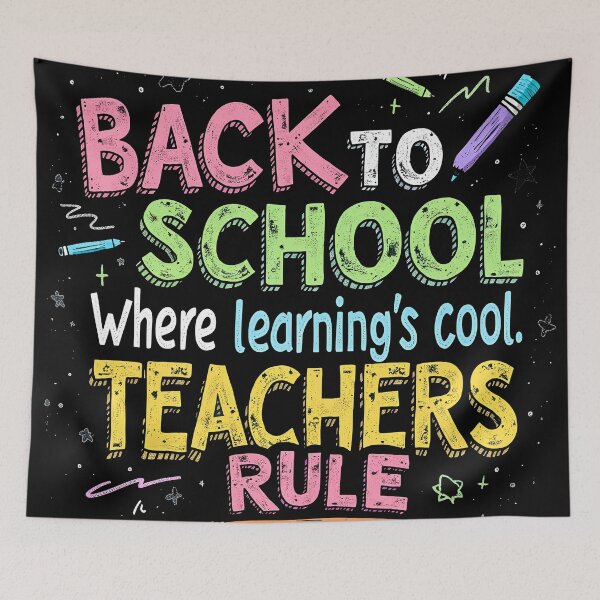 Item preview, Back To School Learnings Cool Teachers Rule. Back In Class Returning To School Teachers designed and sold by SideKickCreates.