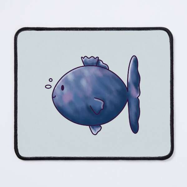 Item preview, Blueberry Fish, Cute Fish Drawing designed and sold by zcatstudio.