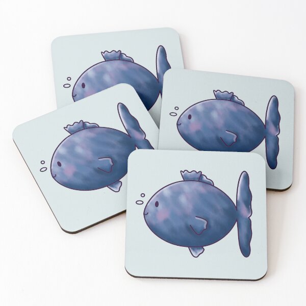 Item preview, Blueberry Fish, Cute Fish Drawing designed and sold by zcatstudio.