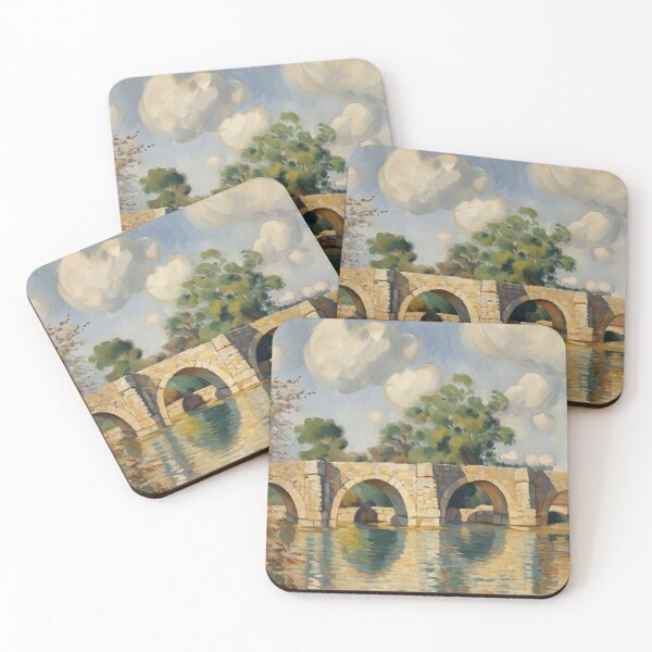Item preview, staverton bridge2（watercolour + AI） designed and sold by artsmeow.