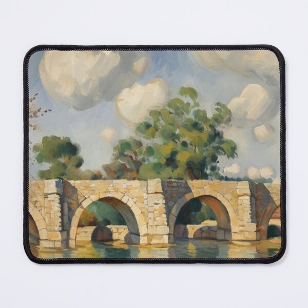 Item preview, staverton bridge2(watercolour + AI) designed and sold by artsmeow.