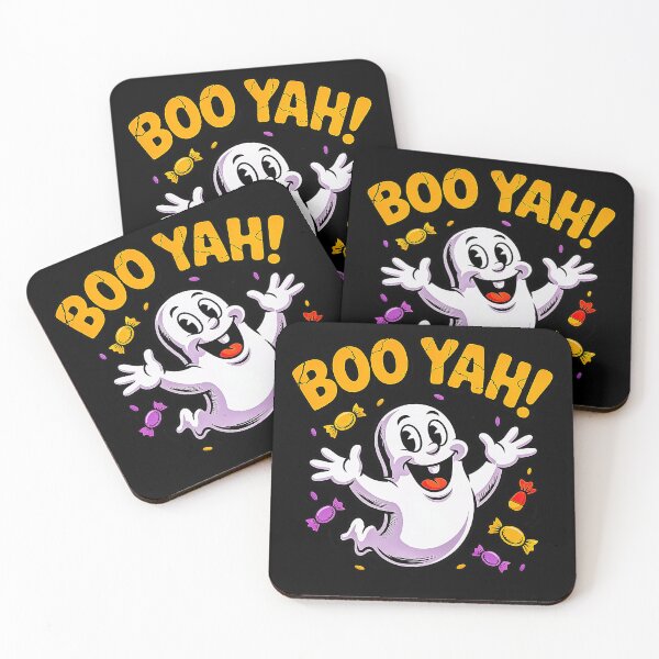 Item preview, Boo Yah Happy Ghost Halloween Candy Party Design designed and sold by Amanda's Factory.