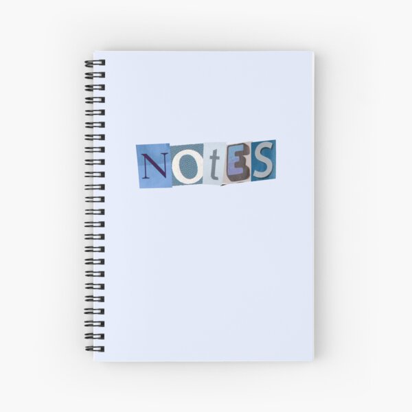 Vista previa del artículo con la obra «Notas de cuaderno azul, revistas y cartas», diseñado y vendido por RosesVisuals.