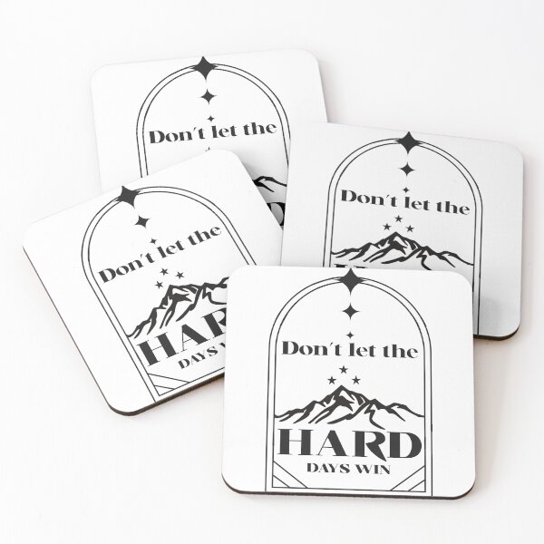 Item preview, Don’t Let the Hard Days Win – Inspirational Book Quote designed and sold by AvviareArt.