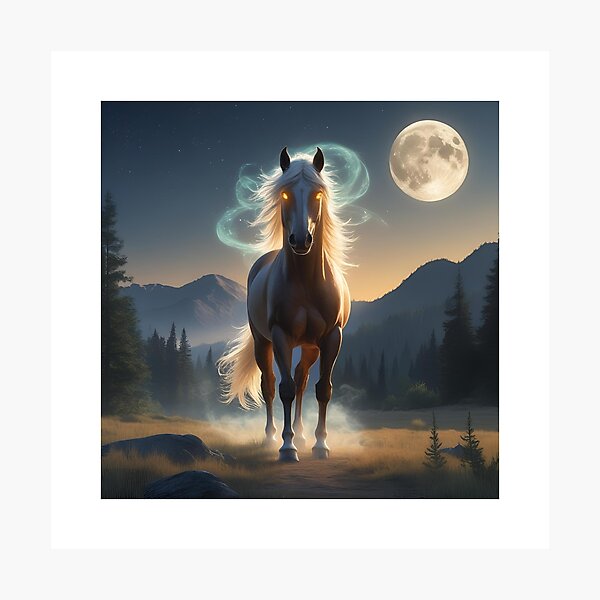 Item preview, Mystical Horse Image designed and sold by RisingWolfStudio.