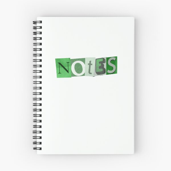 Item preview, Green Notebook Notes Magazine Letters designed and sold by RosesVisuals.