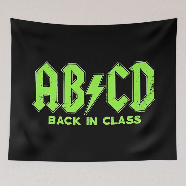 Item preview, ABCD Back To School Back In Class Returning To School Green designed and sold by SideKickCreates.
