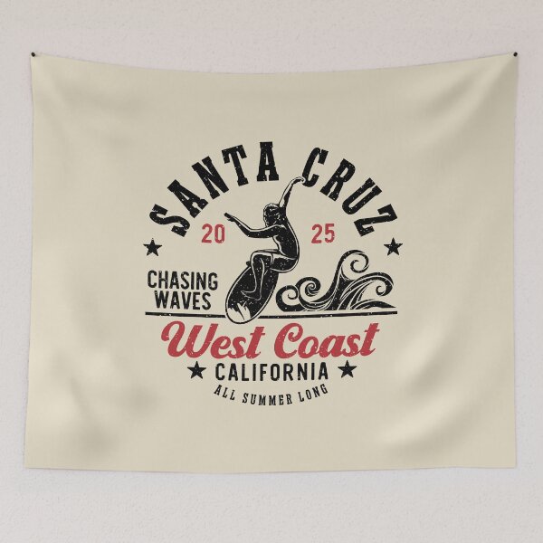 Item preview, Surfing Santa Cruz Surf Monterey Bay California designed and sold by eclecTEEq.