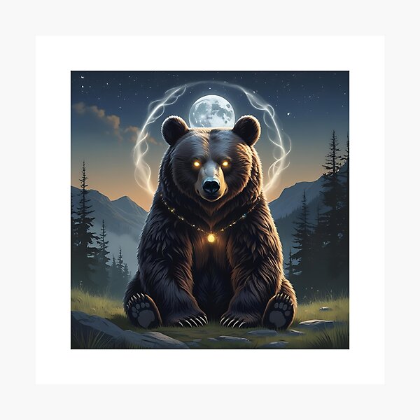 Item preview, Mystical Bear designed and sold by RisingWolfStudio.