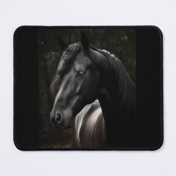 Item preview, Black Stallion Horse Portrait designed and sold by CritterWisdom.