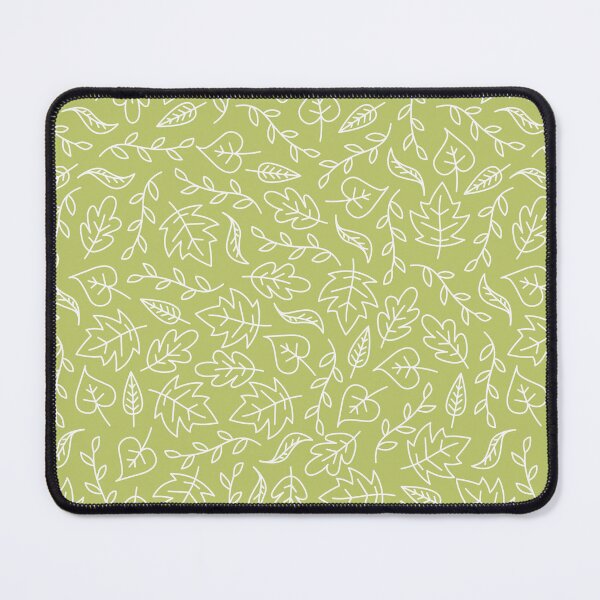 Item preview, green falling leaves pattern designed and sold by winterpumpkin.