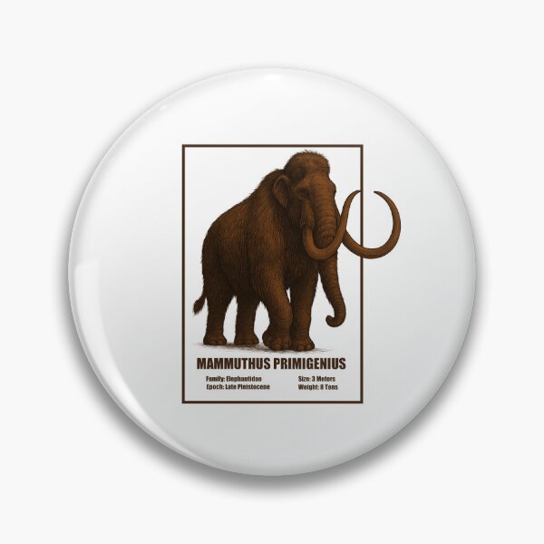 Item preview, Mammuthus Primigenius – Vintage Prehistoric Illustration designed and sold by SlatoMato.