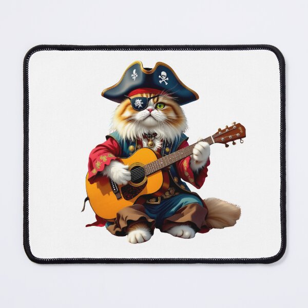 Item preview, A RELAXED PERSIAN CAT DRESSED AS A PIRATE designed and sold by KISHNAY-FASHION.