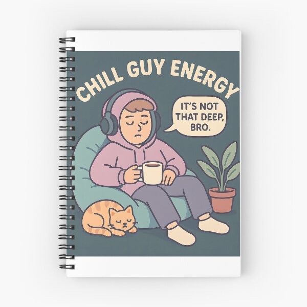 Item preview, Chill Guy Energy – “It’s Not That Deep, Bro” Vibe Design designed and sold by Made By Sutts.