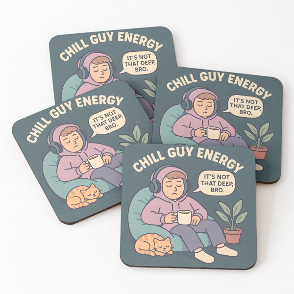 Item preview, Chill Guy Energy – “It’s Not That Deep, Bro” Vibe Design designed and sold by Made By Sutts.