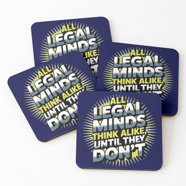 Item preview, All Legal Minds Think Alike, Until They Don't – Lawyer Humor T-Shirt designed and sold by NoGoodDeeds.