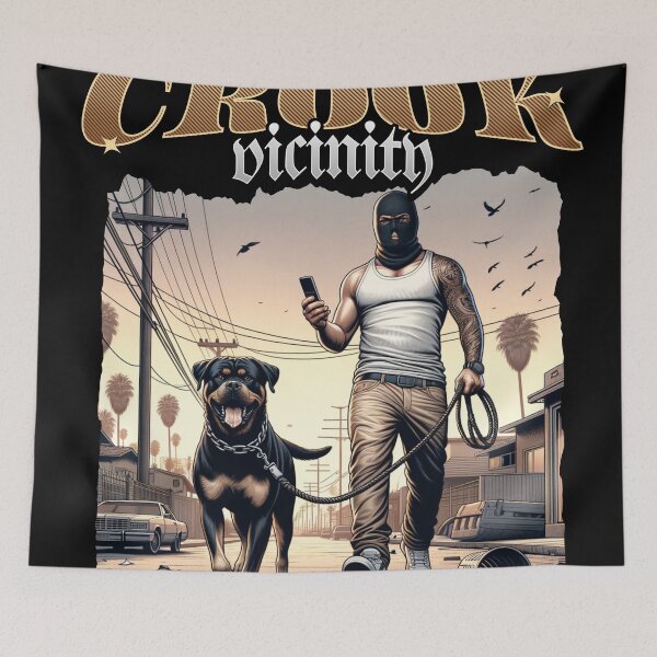 Item preview, Gangster Vibes - Crook Vicinity Street Art designed and sold by MINSET WEAR ® – Born from Mindset, Built on Discipline..