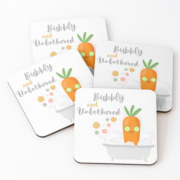 Item preview, Bubbly and Unbothered - Carrot Edition designed and sold by DoodleTroveArt.