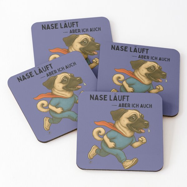 Item preview, "Runny nose – but so am I! A pug with power." designed and sold by MitMopsundHerz Rosinchens_Welt.