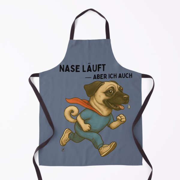 Item preview, "Runny nose – but so am I! A pug with power." designed and sold by MitMopsundHerz Rosinchens_Welt.