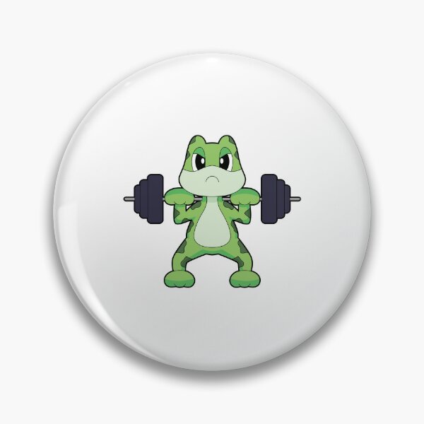 Item preview, Frog Bodybuilder Dumbbell Bodybuilding designed and sold by Snabdesign84.