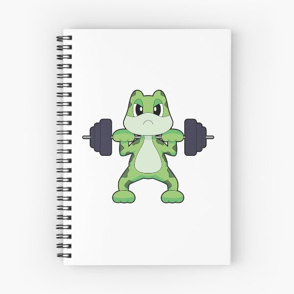 Item preview, Frog Bodybuilder Barbell Bodybuilding designed and sold by Snabdesign84.