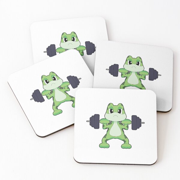 Item preview, Frog Bodybuilder Dumbbell Bodybuilding designed and sold by Snabdesign84.