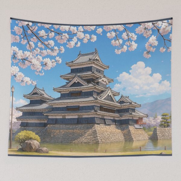Item preview, Matsumoto Castle and Cherry Blossom designed and sold by Takeda-art.