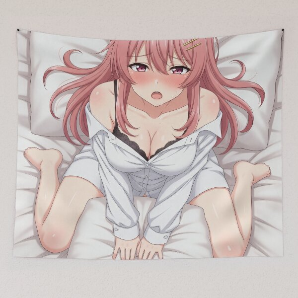 Item preview, Shy, charming and dreamy Waifu in the sheets designed and sold by GerwantSHOP.