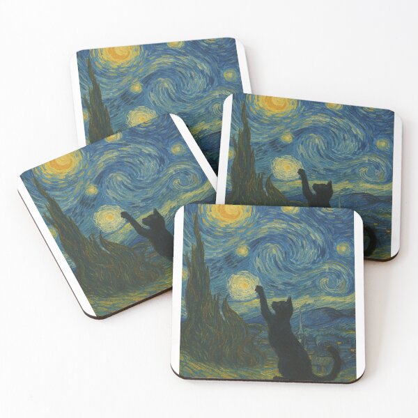 Item preview, Starry Paws – A Whimsical Night Under the Stars designed and sold by Cozy Trends.