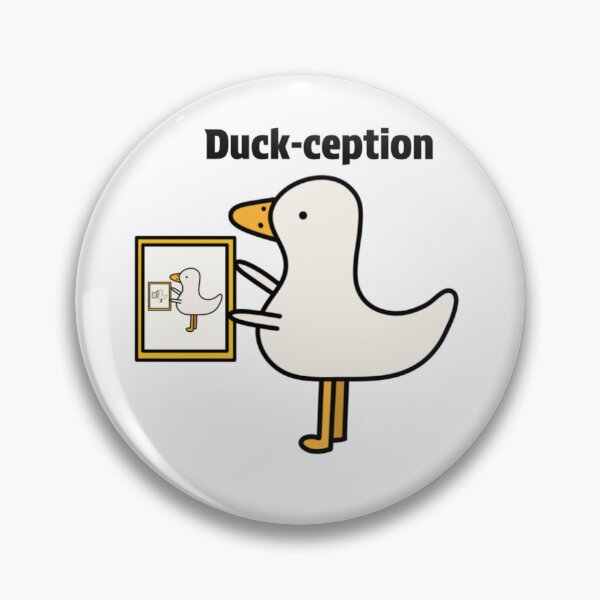 Item preview, Duck-Ception duck holding painting designed and sold by Red2x4.
