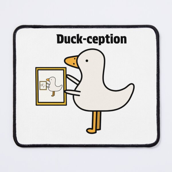 Item preview, Duck-Ception duck holding painting designed and sold by Red2x4.