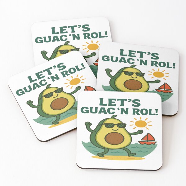 Item preview, Let's Guac 'n' Roll – Dancing Avocado Cartoon Design designed and sold by ToonyTeez.