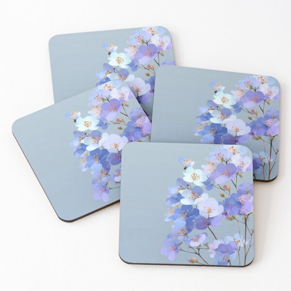 Item preview, Blue Watercolor Flower Phone Case (Pastel Cottagecore Blossoms, Soft Botanical Aesthetic for iPhone & Samsung) designed and sold by River Quaggy Studios.