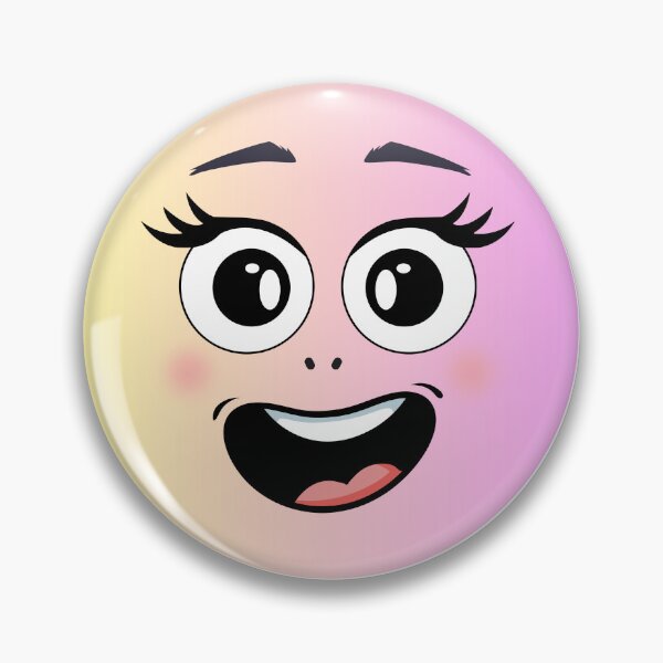 Item preview, pink funny happy surprised face designed and sold by mariana83.