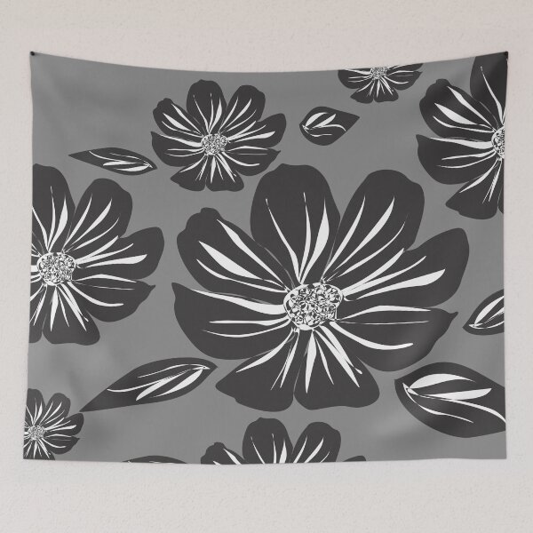 Item preview, Grey Flowers designed and sold by BossMeLady.