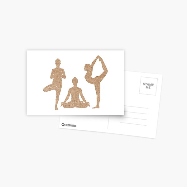 Item preview, Three Yoga Poses: Tree, Lotus, and Dancer designed and sold by Laanas55.