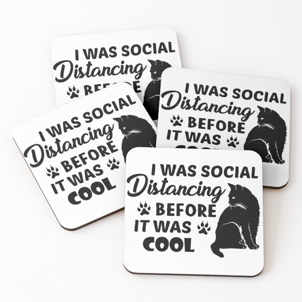 Item preview, I Was Social Distancing Before It Was Cool designed and sold by Jackofallart.
