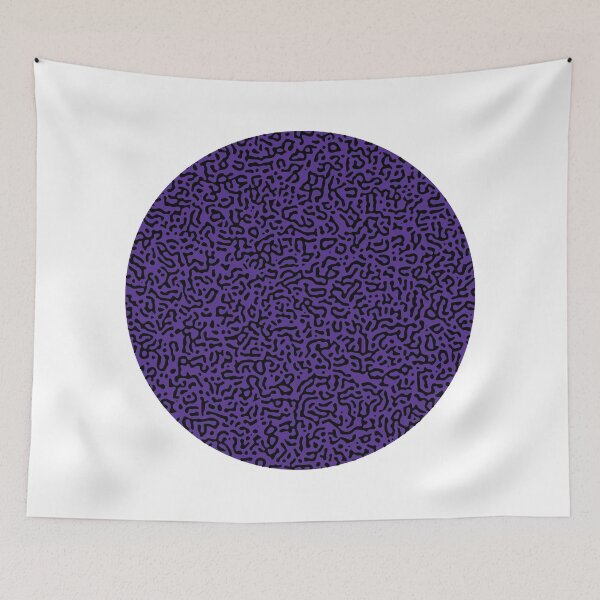 Item preview, Abstract Turing Pattern Pufferfish Purple Black Mix designed and sold by FunnyFeelingStudio.