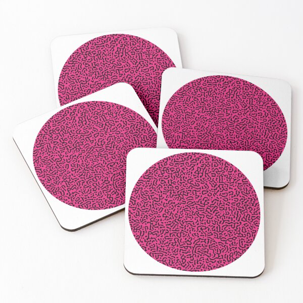 Item preview, Abstract Turing Pattern Puffer Fish Pink Black Mix designed and sold by FunnyFeelingStudio.