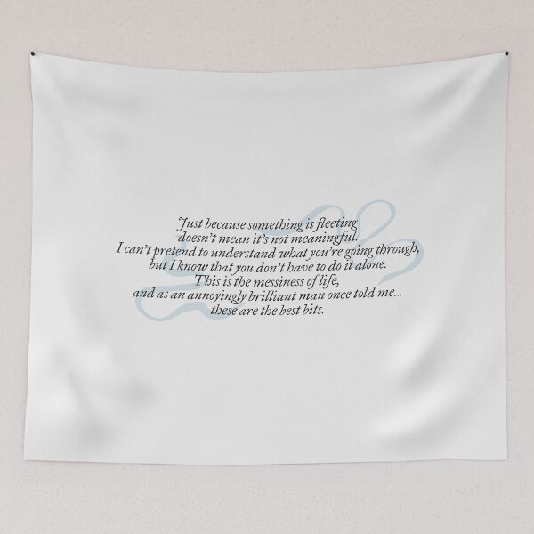 Item preview, Just because something is fleeting doesn't mean it's not meaningful. | my oxford year, jamie and anna designed and sold by Pinu92.
