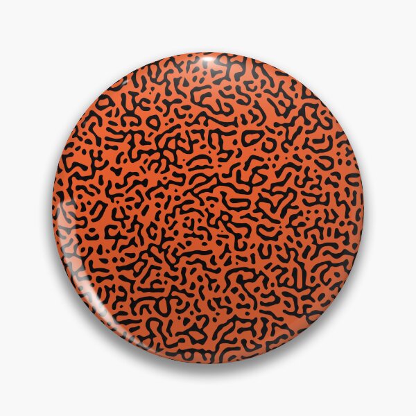 Item preview, Abstract Turing Pattern Puffer Fish Orange Black Mix designed and sold by FunnyFeelingStudio.