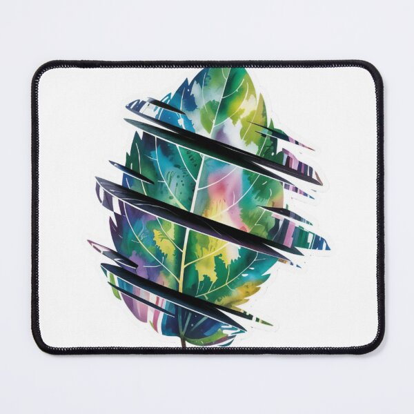 Item preview, Multicolored Leaf with Watercolor Texture on Black Background designed and sold by Creative88Art.