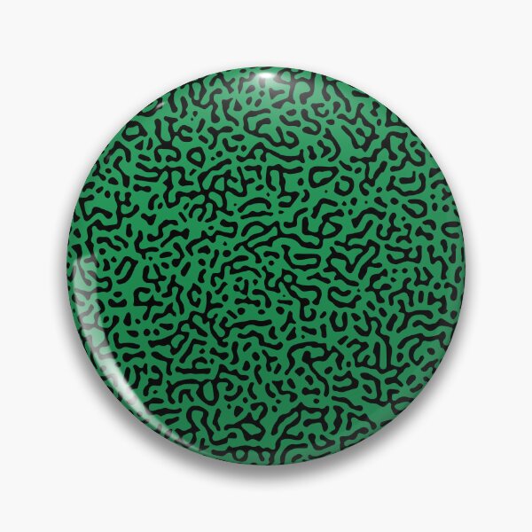 Item preview, Abstract Turing Pattern Puffer Fish Green Black Mix designed and sold by FunnyFeelingStudio.