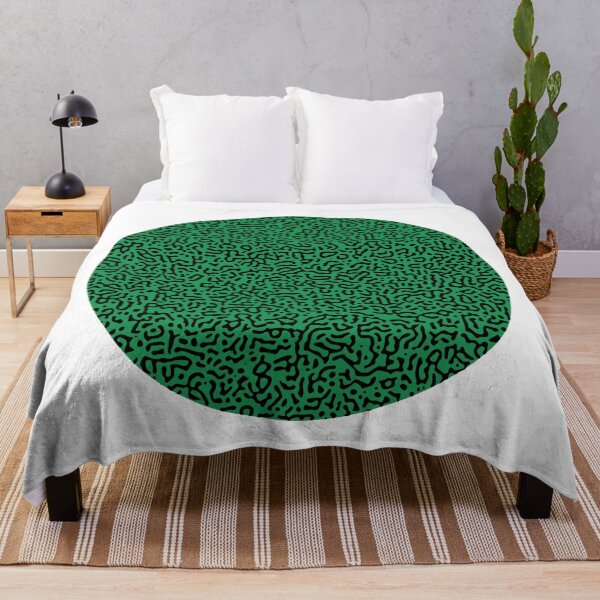 Item preview, Abstract Turing Pattern Puffer Fish Green Black Mix designed and sold by FunnyFeelingStudio.