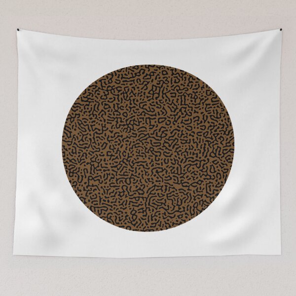 Item preview, Abstract Turing Pattern Puffer Fish Brown Black Mix designed and sold by FunnyFeelingStudio.